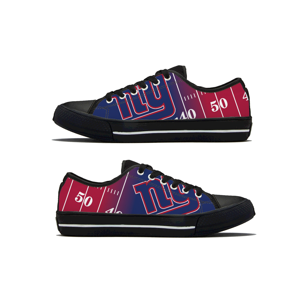 Women's New York Giants Low Top Canvas Sneakers 002
